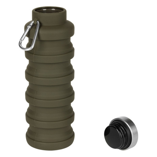 MONTANA, foldable water bottle, 500 ml, olive