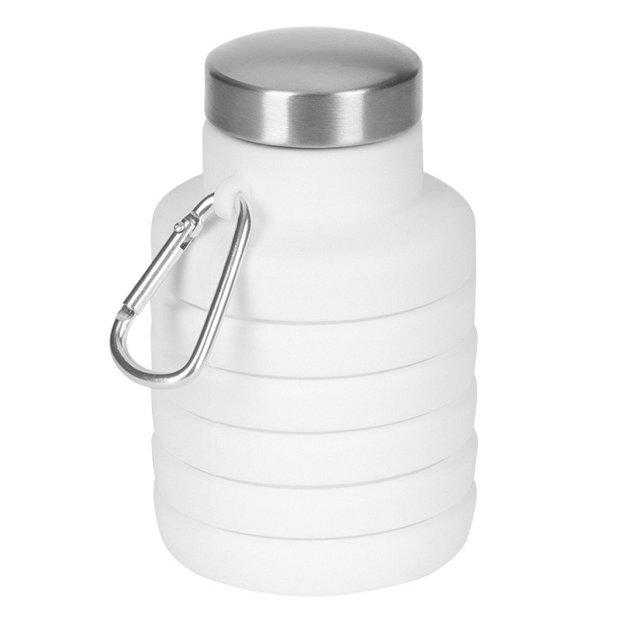 MONTANA, foldable water bottle, 500 ml, white