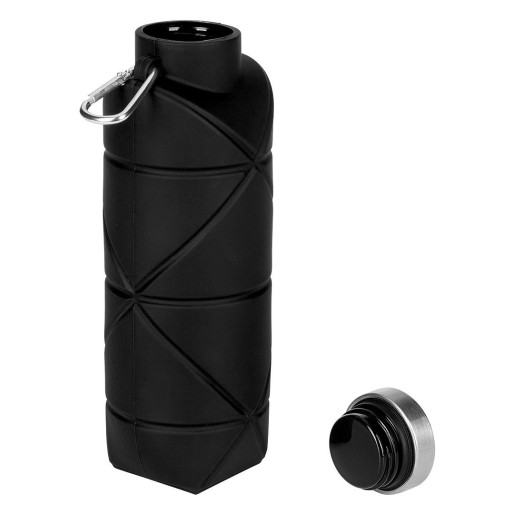 ADLER, foldable water bottle, 700 ml, black