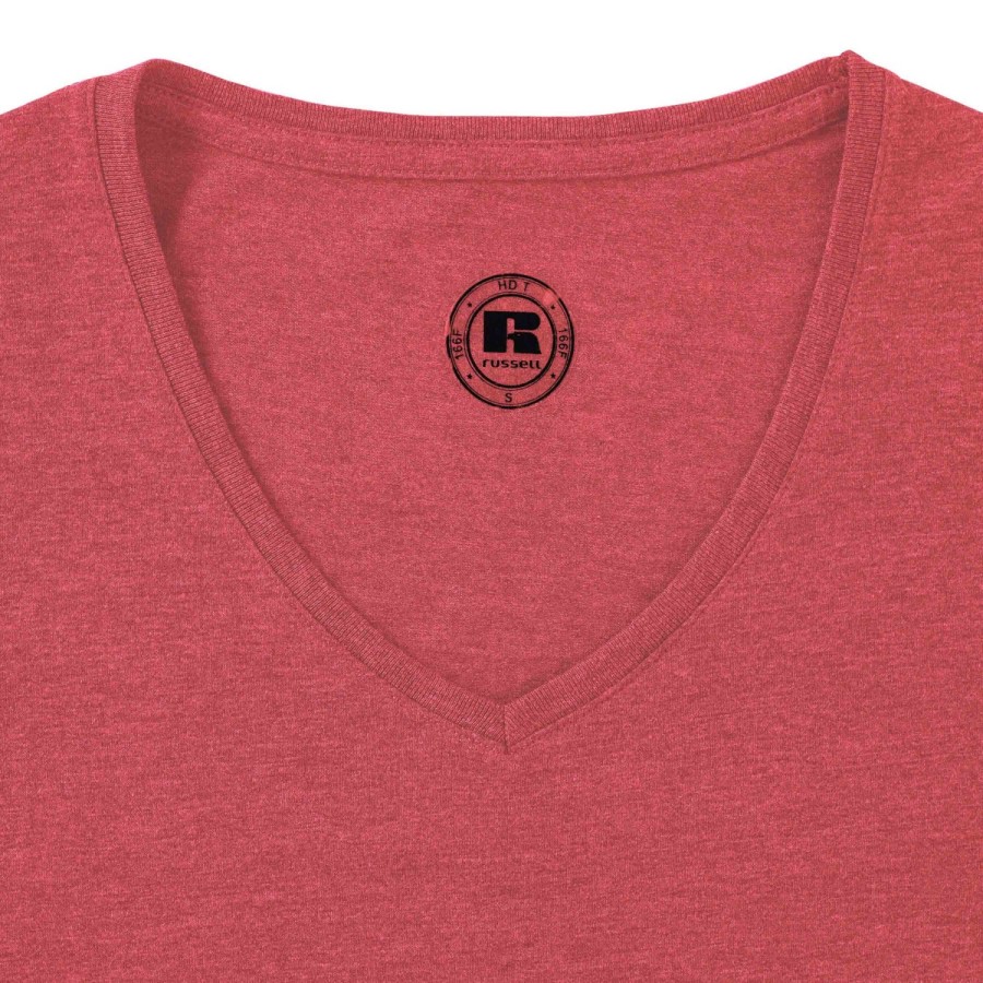 RUSSELL Women's t-shirt on V neckline HD