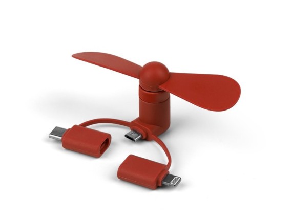 FEN 3in1, usb ventilator 3 u 1, crveni