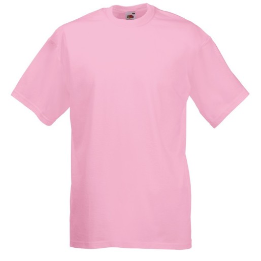Fruit of the Loom, Valueweight, Men's Cotton T-shirt, Pink, S