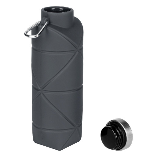 ADLER, foldable water bottle, 700 ml, dark gray