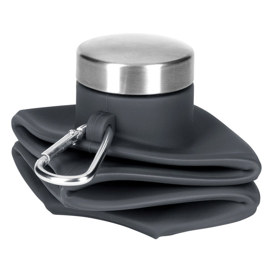 ADLER, foldable water bottle, 700 ml, dark gray