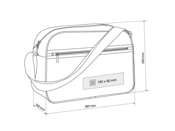 BARSA, sportska torba, black