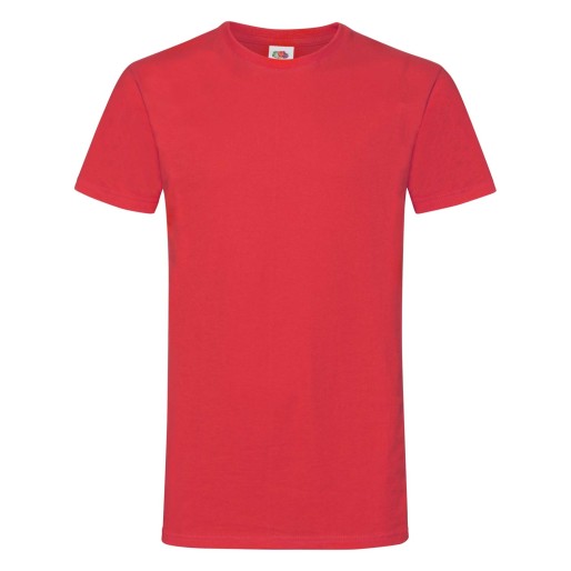 Fruit of the Loom, Sofspun, men's T-shirt, red, XL