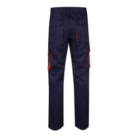VL HYPNOS. Two-tone multi-pocket twill trousers (200g/m²), in cotton (35%) and polyester (65%)