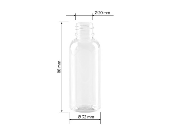 PET 50, pet bottle, 50 ml, transparent