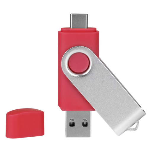 SMART C SILVER, usb flash memory, red, 8GB