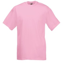 Fruit of the Loom, Valueweight, Men's Cotton T-shirt, Pink, XL
