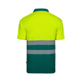 VL FORTUNA. Bird-eye polo shirt (140g/m²) with short sleeves, in polyester (100%)