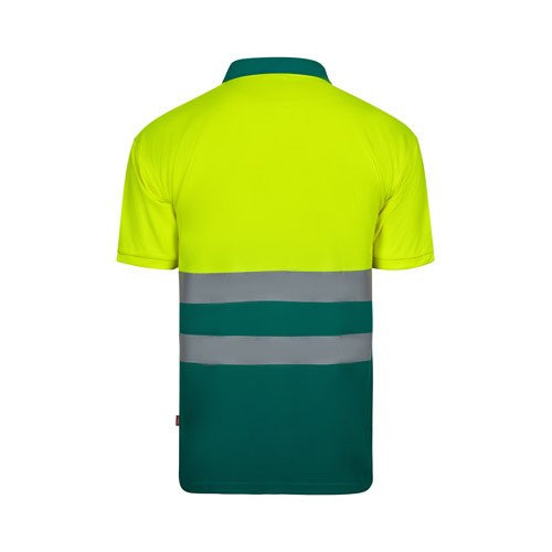 VL FORTUNA. Bird-eye polo shirt (140g/m²) with short sleeves, in polyester (100%)