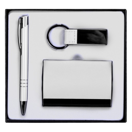 MORRIS, poslovni set u poklon kutiji, beli