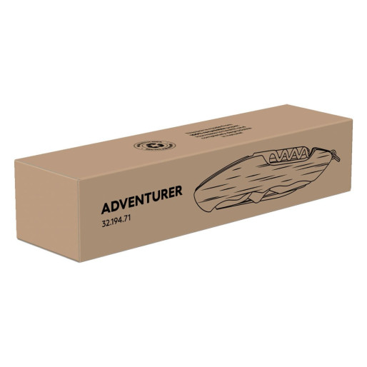 ADVENTURER, multifunctional knife, 12 functions, beige