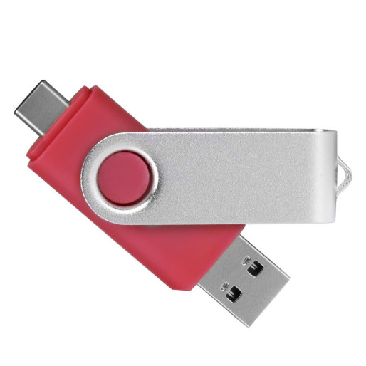 SMART C SILVER, usb flash memory, red, 32GB