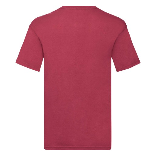 Fruit of the Loom, Original V-neck T, Men's V-neck T-shirt, Brick Red, L