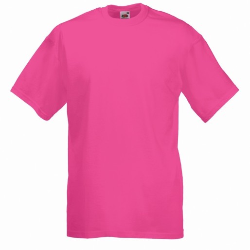 Fruit of the Loom, Valueweight, men's cotton T-shirt, fuchsia, S