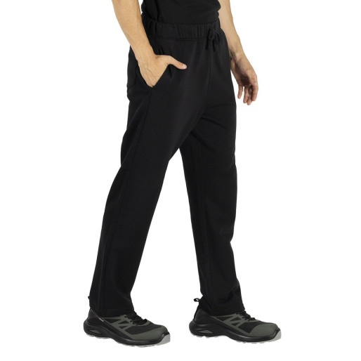 FLAT TRACK PANTS, unisex donji deo trenerke, 280 g/m2, crni