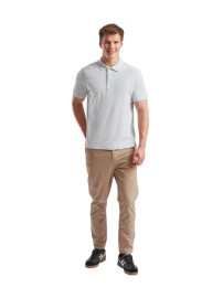 Fruit of the Loom, Premium Polo, Men's Premium Polo Shirt, Ash Gray, M