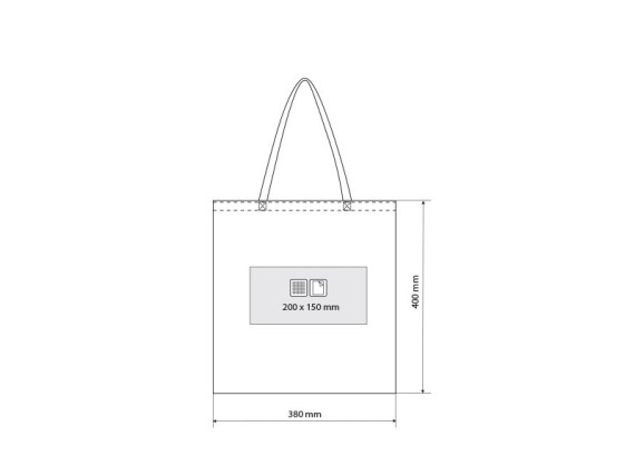 TRENDY, torba za kupovinu, white