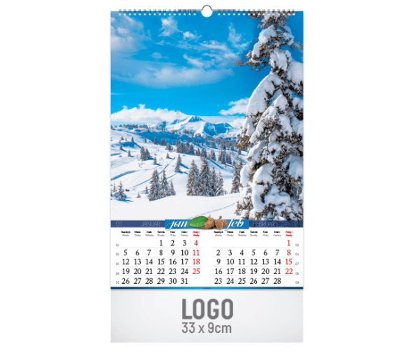 PRIRODA I,Zidni kalendar,7 listova