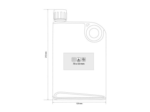 FLASK, sports bottle, 370 ml, kiwi