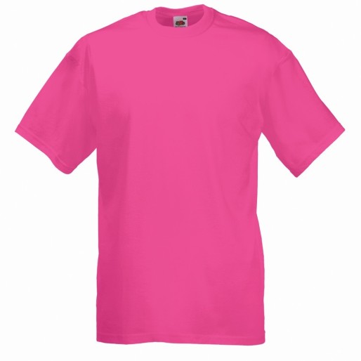 Fruit of the Loom, Valueweight, men's cotton T-shirt, fuchsia, L