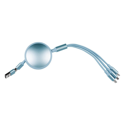 KEPLER 6IN1, usb type-c kabl za punjenje i prenos podataka, 6 u 1, 60w, svetlo plavi