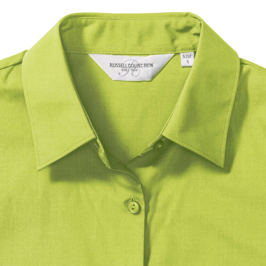 RUSSELL Men's Short Sleeve POLYCOTTON EASY CARE POPLIN