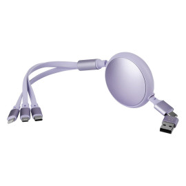 KEPLER 6IN1, usb type-c kabl za punjenje i prenos podataka, 6 u 1, 60w, lila