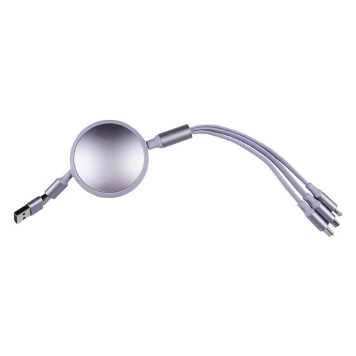 KEPLER 6IN1, usb type-c kabl za punjenje i prenos podataka, 6 u 1, 60w, lila