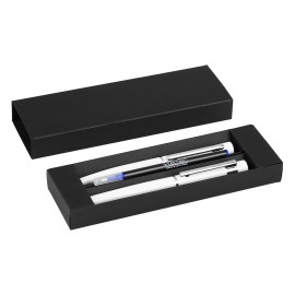 NAVIGATOR PLUS, metal ball pen and roller pen set, white
