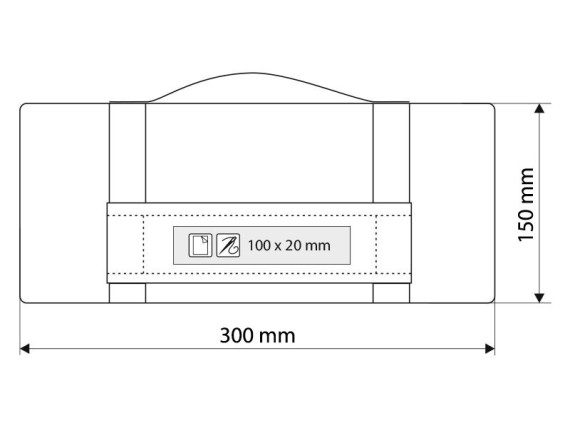 BLANKET, polar-fleece blanket, 220 g/m2, white