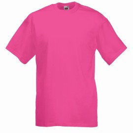 Fruit of the Loom, Valueweight, men's cotton T-shirt, fuchsia, 2XL
