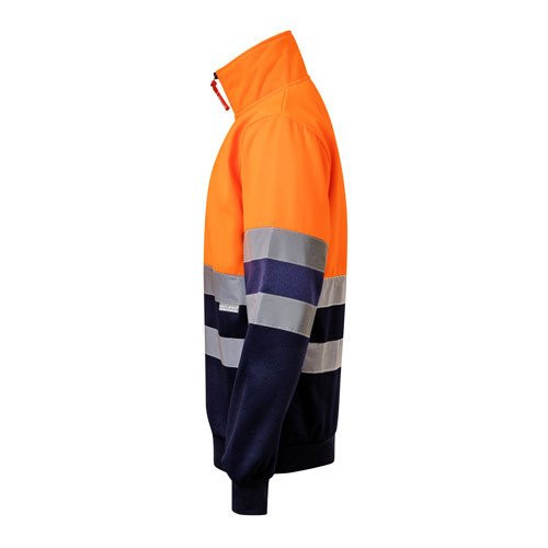 VL THOR. Dvobojna dukserica (300g/m²) od flisa od poliestera (100%)