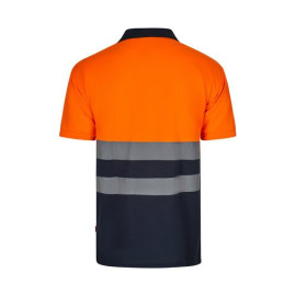 VL FORTUNA. Bird-eye polo shirt (140g/m²) with short sleeves, in polyester (100%)