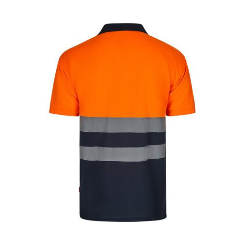 VL FORTUNA. Bird-eye polo shirt (140g/m²) with short sleeves, in polyester (100%)