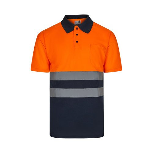 VL FORTUNA. Bird-eye polo shirt (140g/m²) with short sleeves, in polyester (100%)