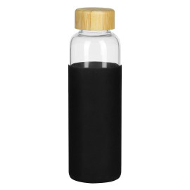 ADA, sports bottle with silicone sleeve, 500 ml, black