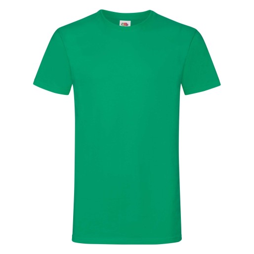 Fruit of the Loom, Sofspun, men's T-shirt, kelly green, S
