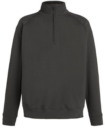 Fruit Of The Loom Fruit Of The Loom Lightweight Zip Neck Sweat, Light Sweat, Sweat, Light Sweat,