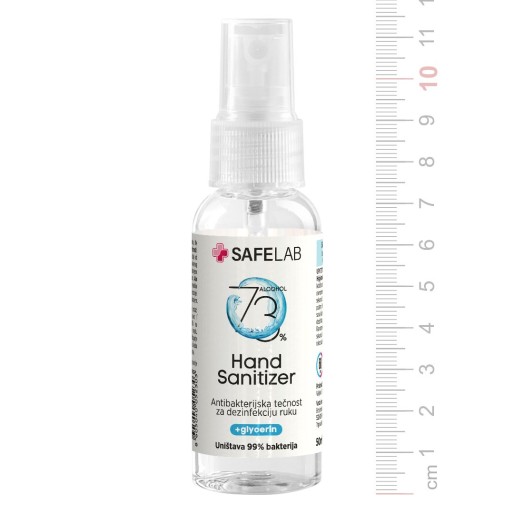 DEZ 50S, antibakterijska tečnost za dezinfekciju ruku, 50 ml, transparentna