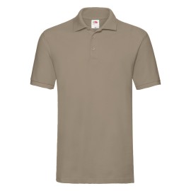 Fruit of the Loom, Premium Polo, premium men's polo shirt, khaki, M