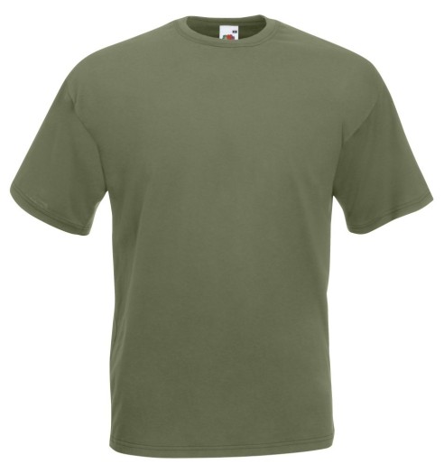 Fruit of the Loom, Valueweight, Men's Cotton T-shirt, Olive Green, L