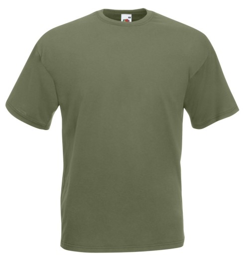 Fruit of the Loom, Valueweight, Men's Cotton T-shirt, Olive Green, XL