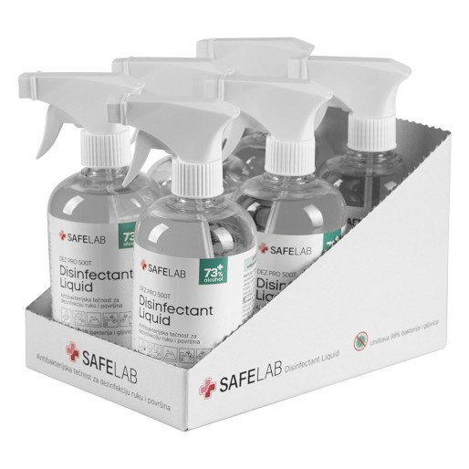 DEZ PRO 500T, antibakterijska tečnost za dezinfekciju, 500 ml, bela