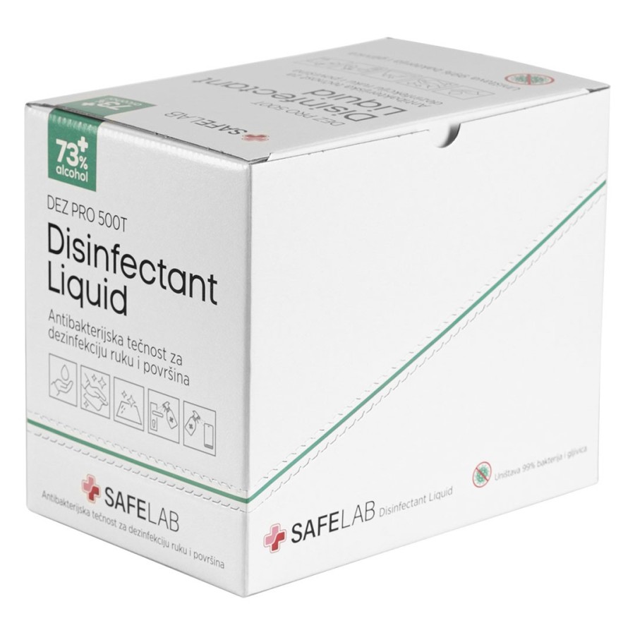 DEZ PRO 500T, antibakterijska tečnost za dezinfekciju, 500 ml, bela