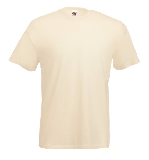 Fruit of the Loom, Valueweight, men's cotton T-shirt, natural, M