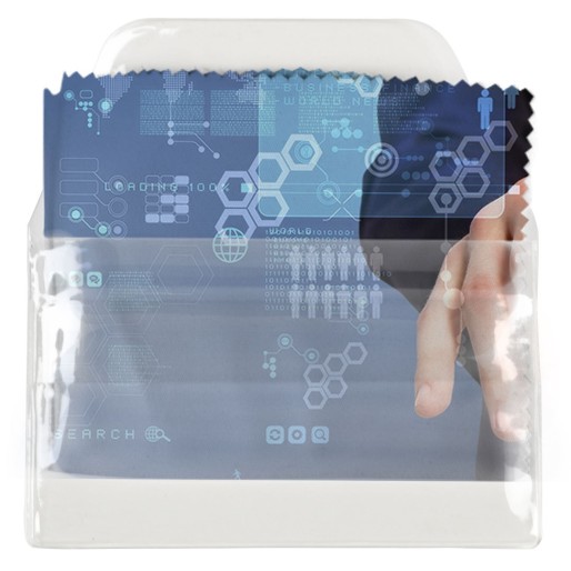 PURE PACK, plastic case for pure microfiber cloth, transparent