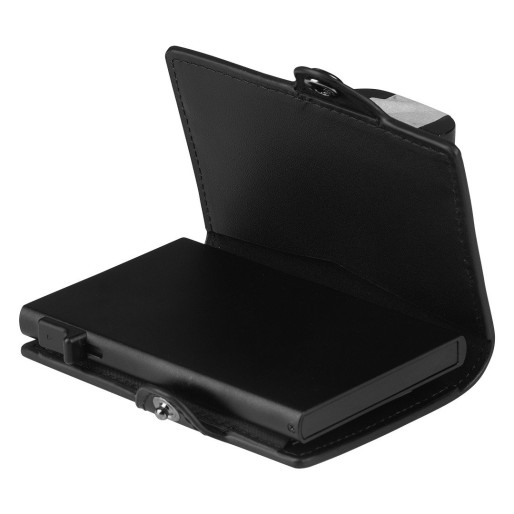 FORTIS, genuine leather wallet with rfid protection, black